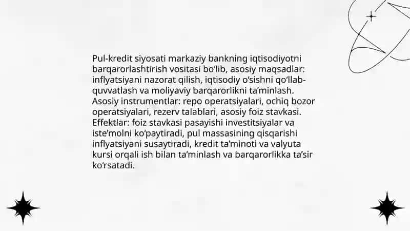 Markaziy bank va uning moliya tizimidagi roli 4