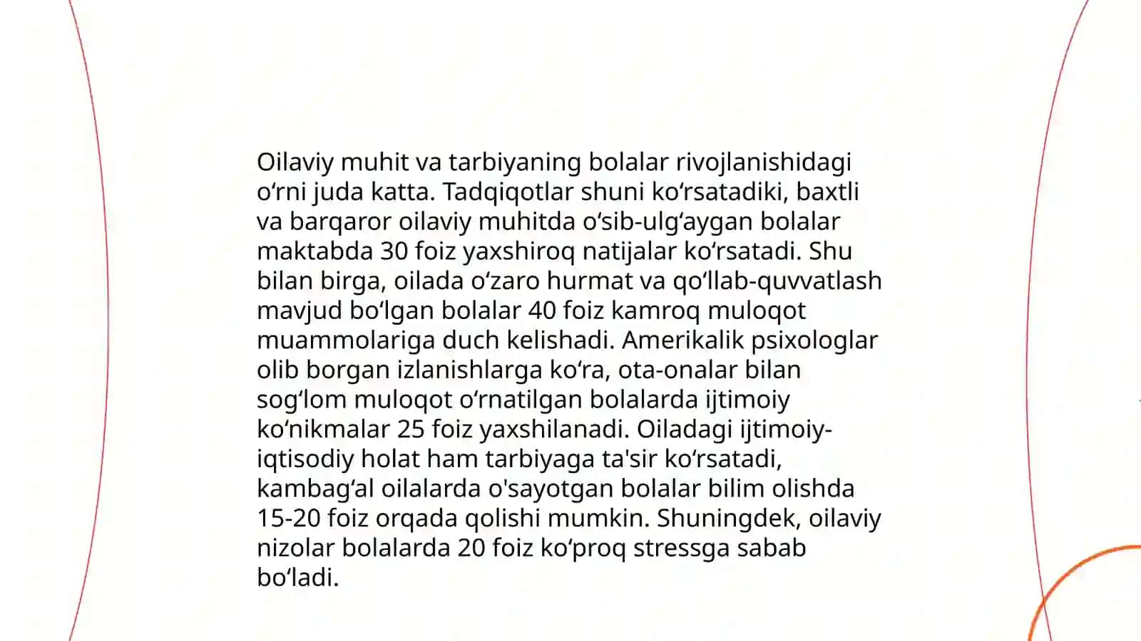Bolaga tashqi muhitning ta'siri 4