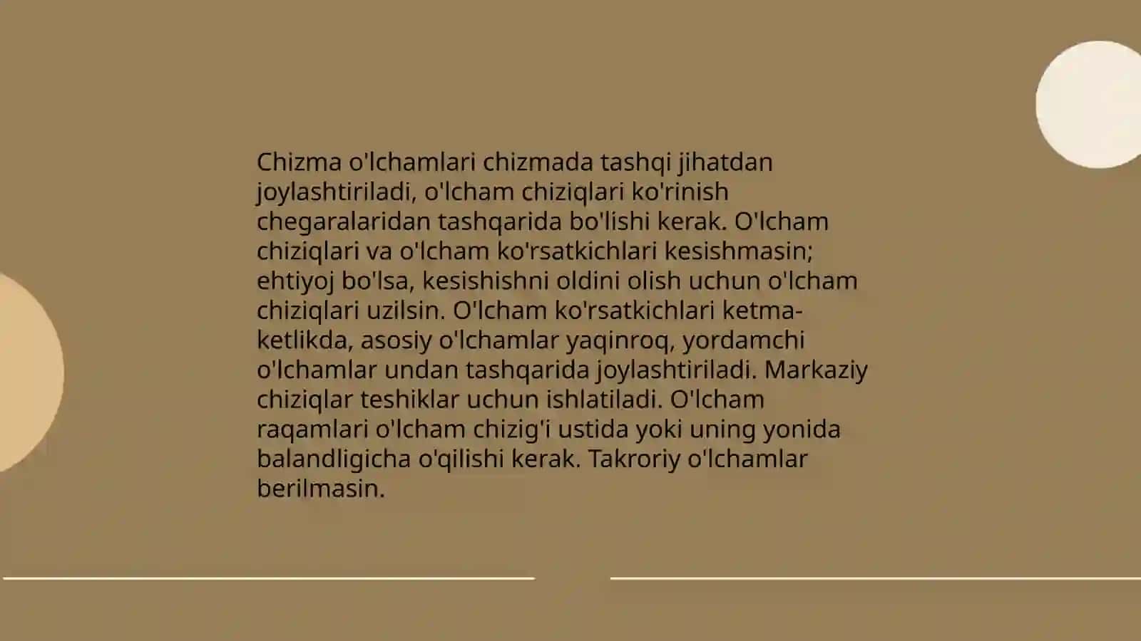 Ulcham qoyish qoidalari 4
