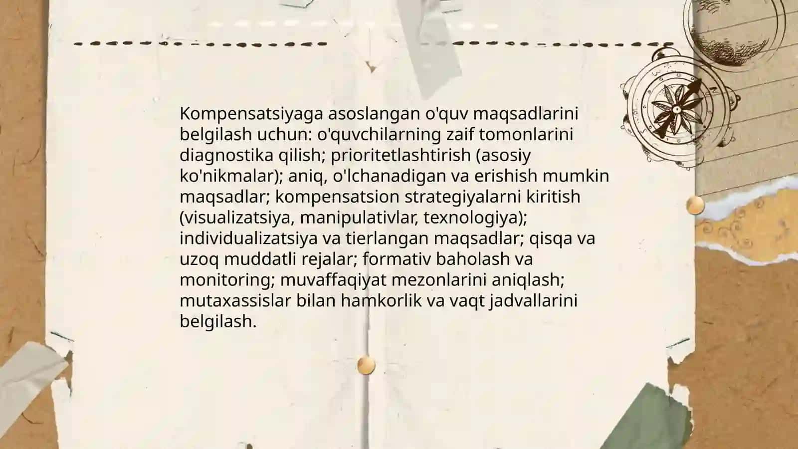 Kompensatsiyaga asoslangan yondashuvda matematika darsini loyihalash 4