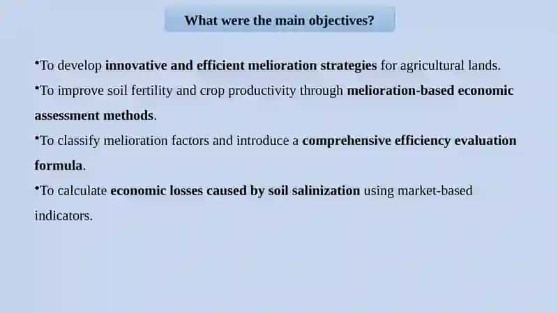 Innovative Organization and Increase of Efficiency of Agricultural Melioration Measures of Uzbekistan 4