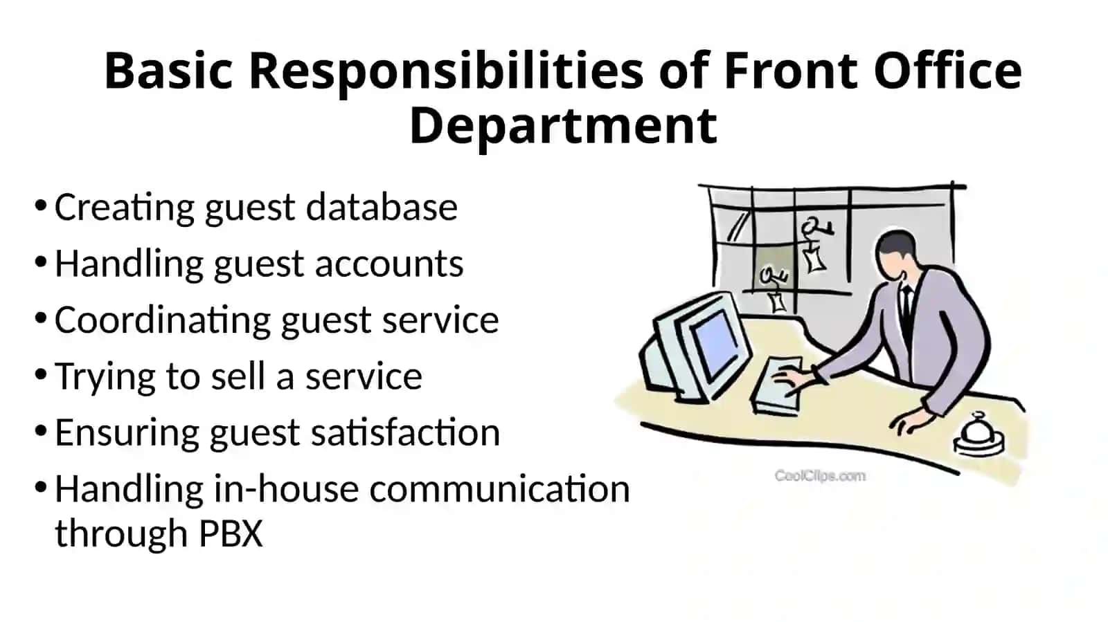 Front office operation 4