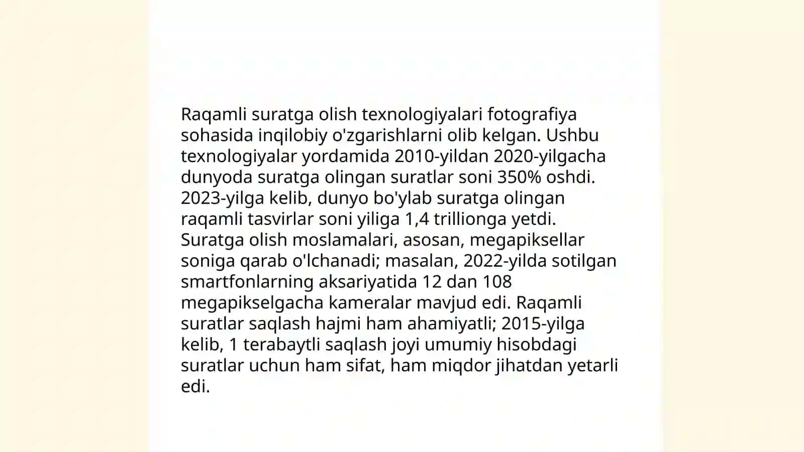 Raqamli suratga olishning tarixi 4