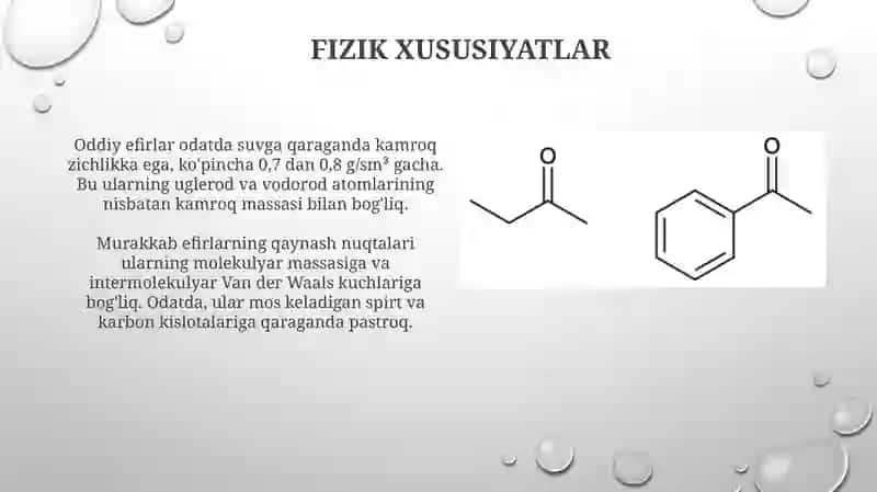 Oddiy va murakkab efirlar 4