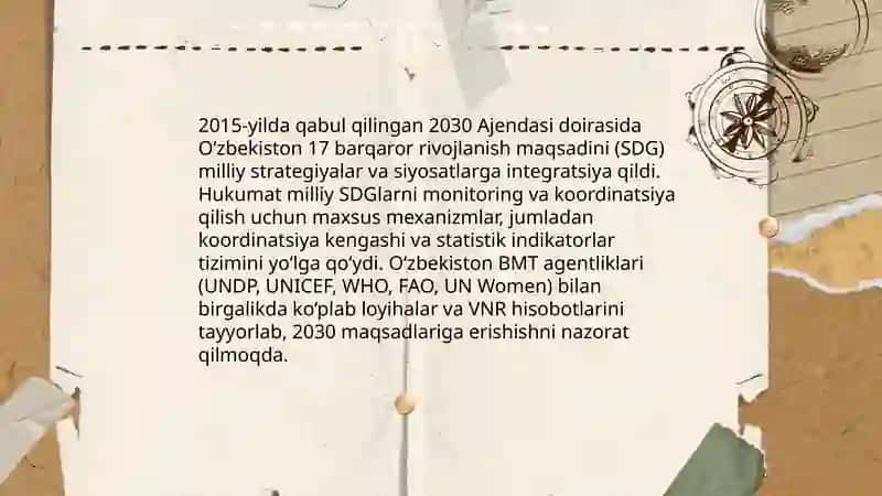 O‘zbekistonning BMT bilan hamkorlik aloqalari 4