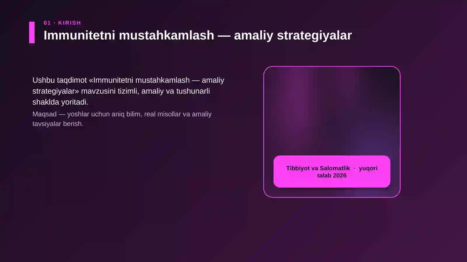 Immunitetni mustahkamlash — amaliy strategiyalar 4