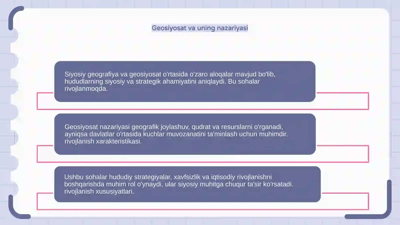 Siyosiy geografiya va geosiyosat: õzaro aloqalari va rivojlanish xususiyatlari 4