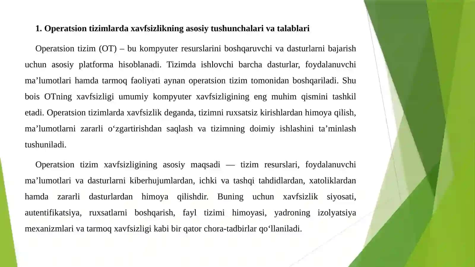 Operatsiontizimlardaxavfsizlikmasalalari 4