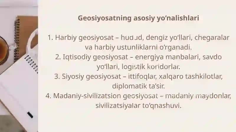 JAHON GEOSIYOSIY TIZIMLARIDA AQSHNING TUTGAN OʻRNI 4