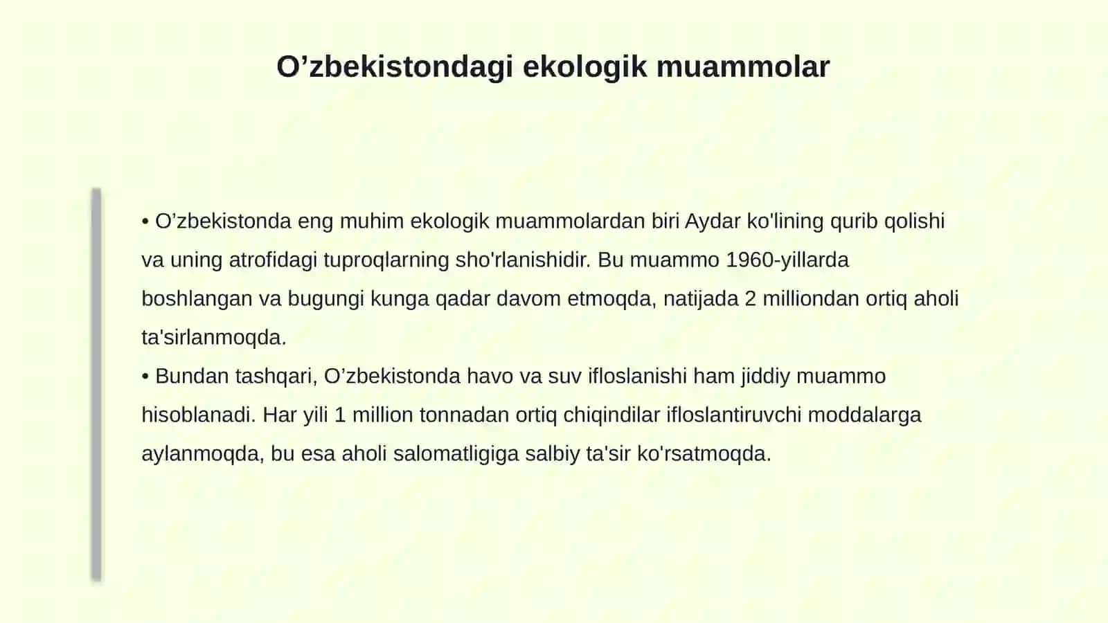 O’zbekistonda ekologiya fanining rivojlanishi 4