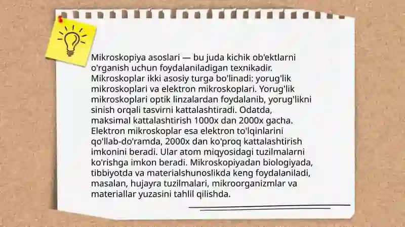 Biologiyada laboratoriya mashgʻulotlari 4