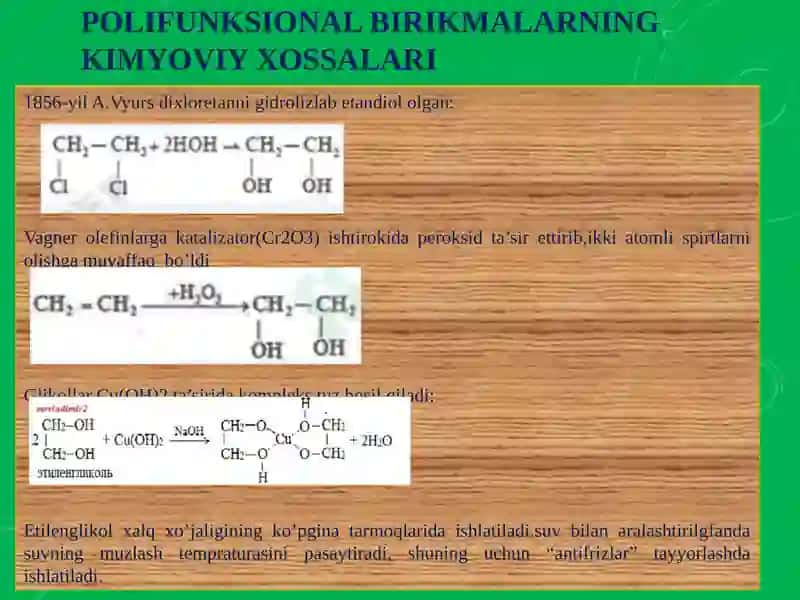 Polifunksional birikmalar 4