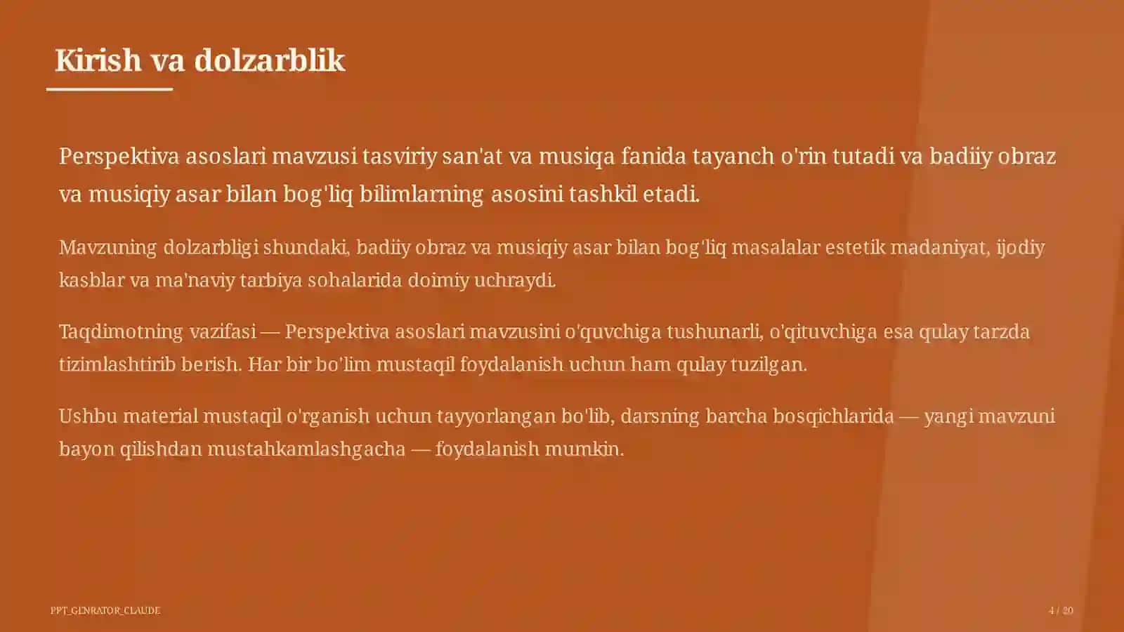 Perspektiva asoslari (5-sinf) 4