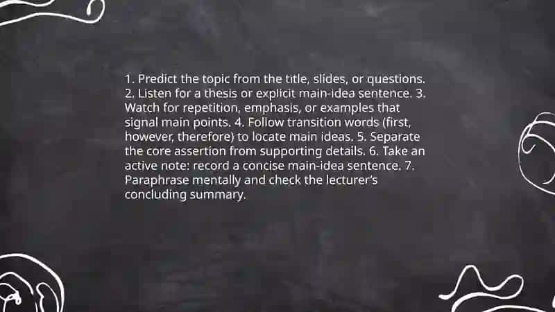 Identifying the main idea in short dialogues 4
