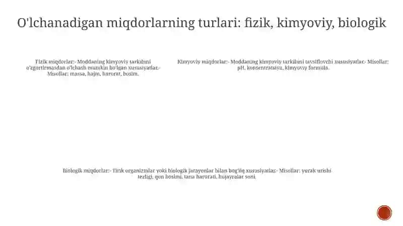 O'Lchanadigan Kattaliklarning Shkalasi 4