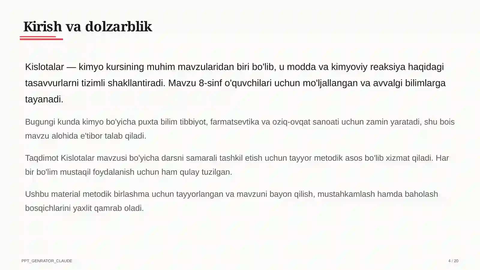 Kislotalar (8-sinf) 4