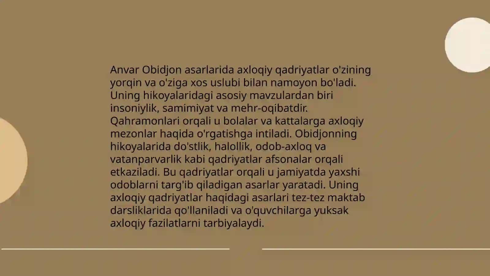 Anvar Obidjon she'riyatining bolalar tarbiyasidagi ahamiyati 4