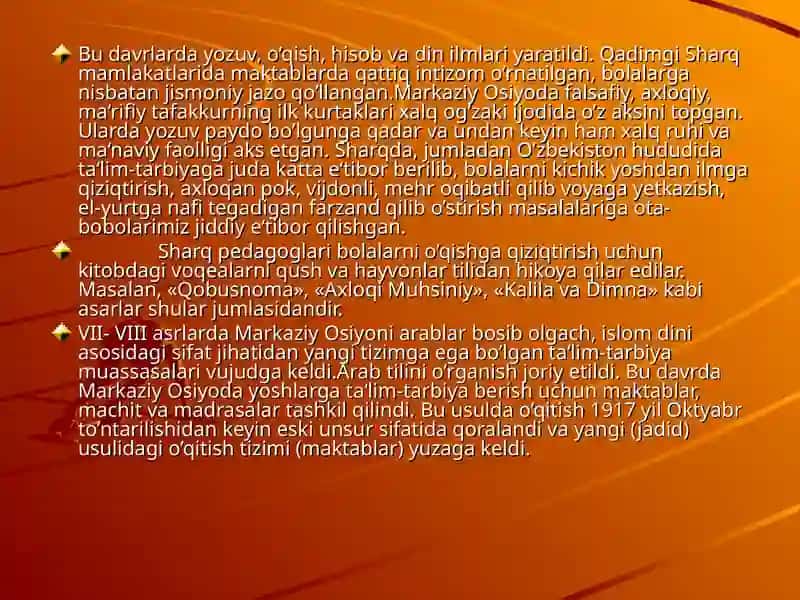 Jahon pedagogika fanining rivojlanish tarixi 4