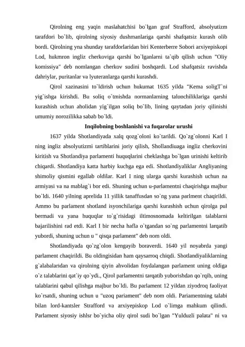 XVII asr Ingliz burjua inqilobi 4