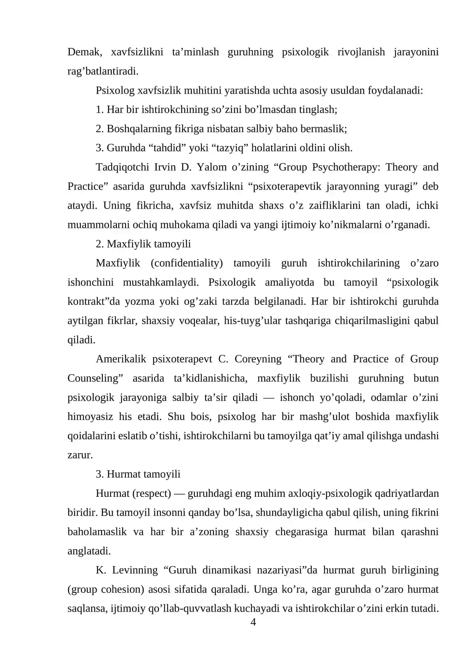 “Men va mening guruhim” 4