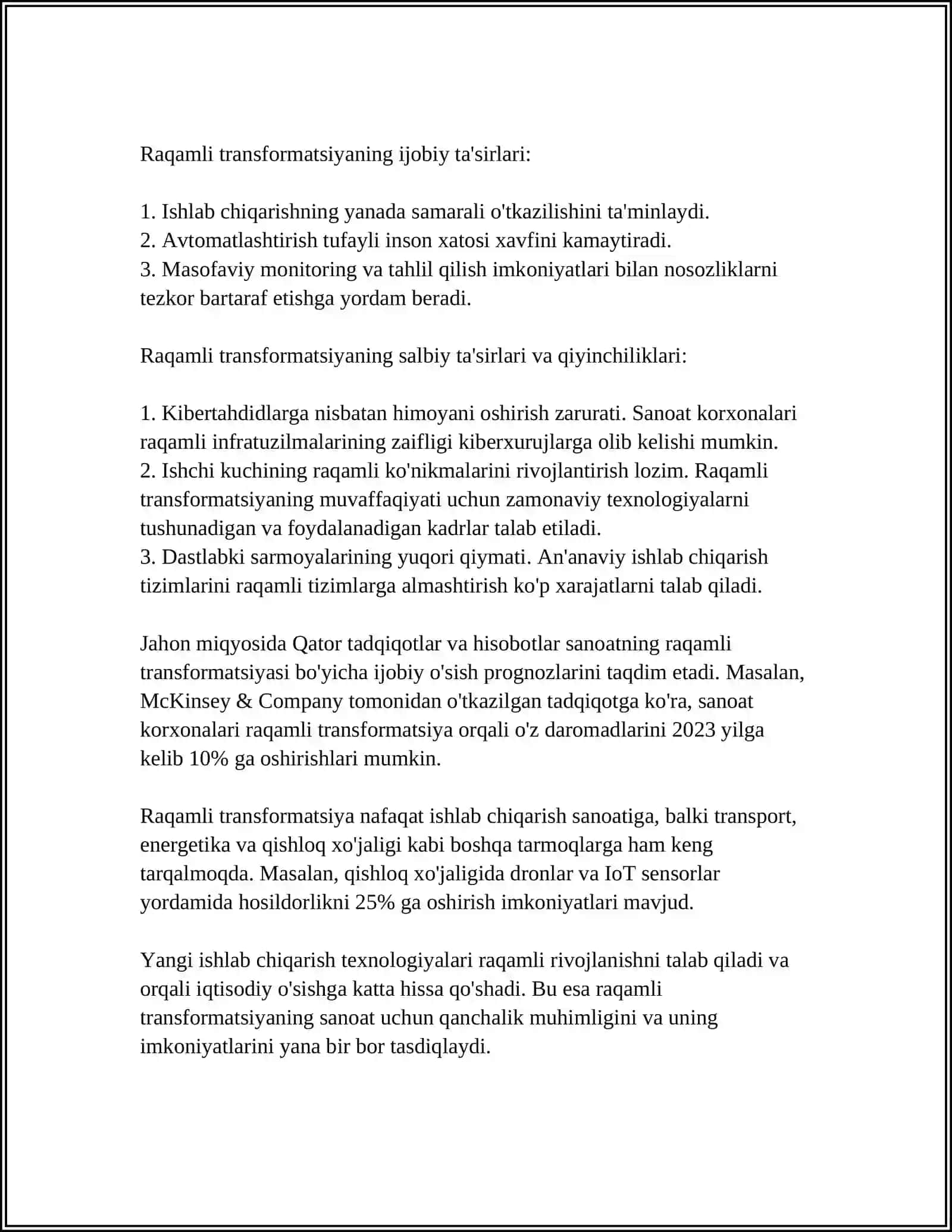 Sanoat Turi Texnologiyasi 4