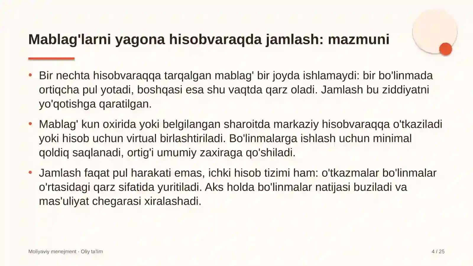 sport jurnalistikasida pul mablag'larini yagona hisobvaraqda jamlash 5269 4