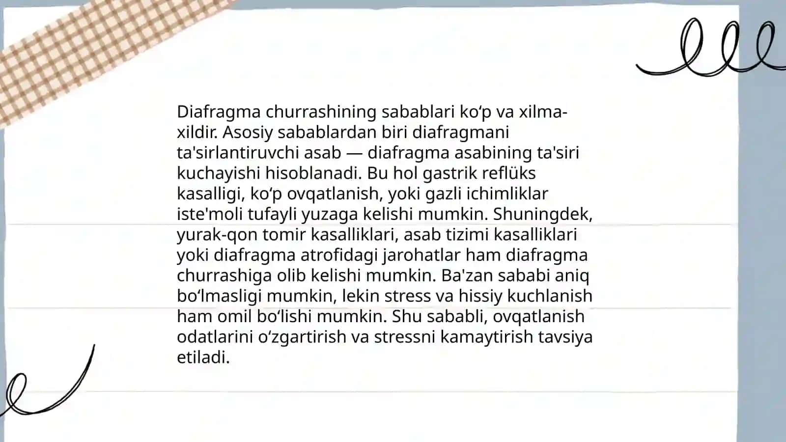 Diafragma churralari 4