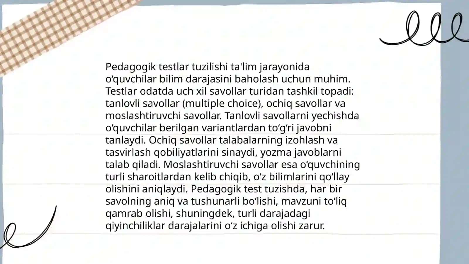 Test usulining nazariy asoslari 4