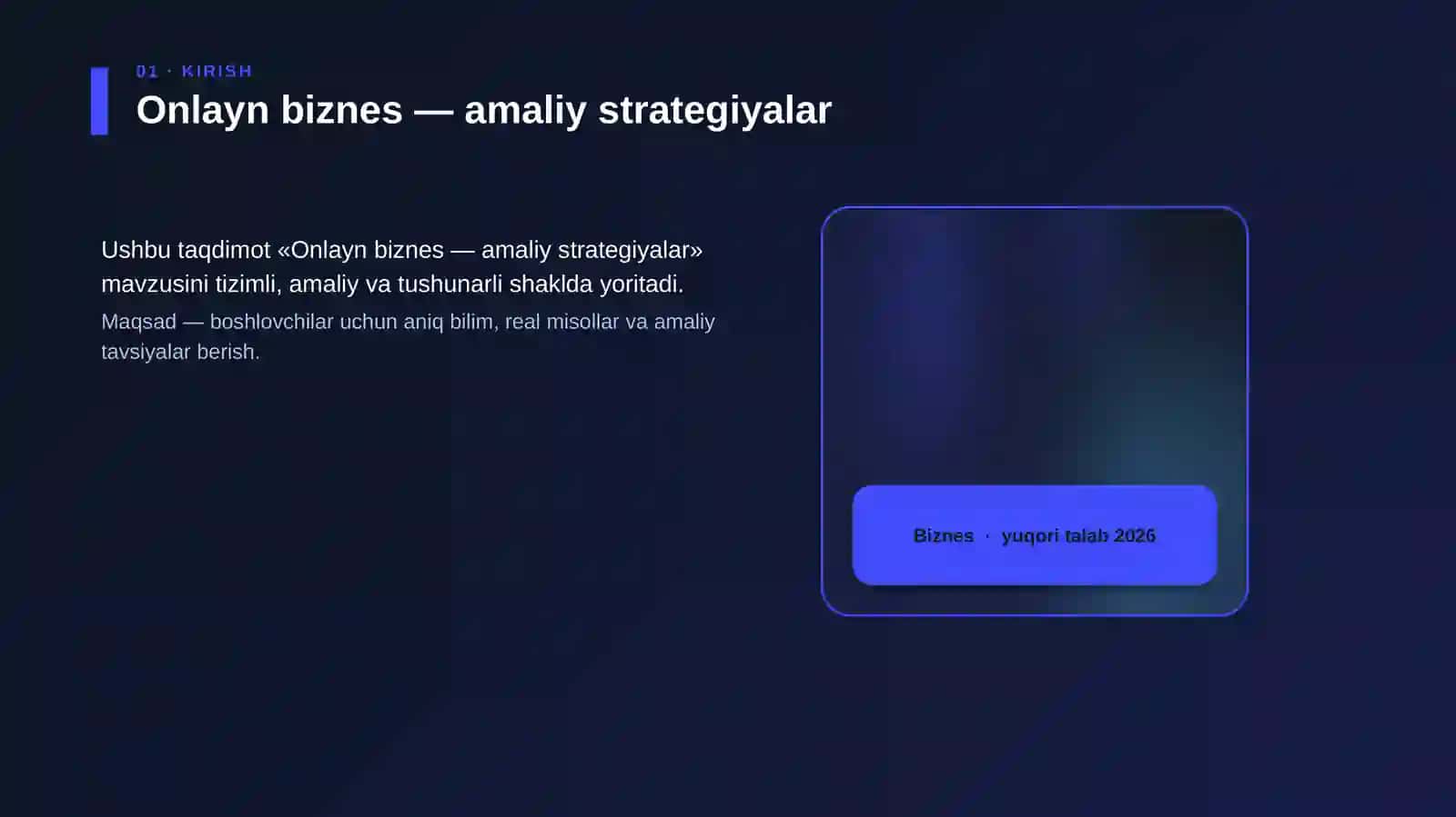 Onlayn biznes — amaliy strategiyalar 4
