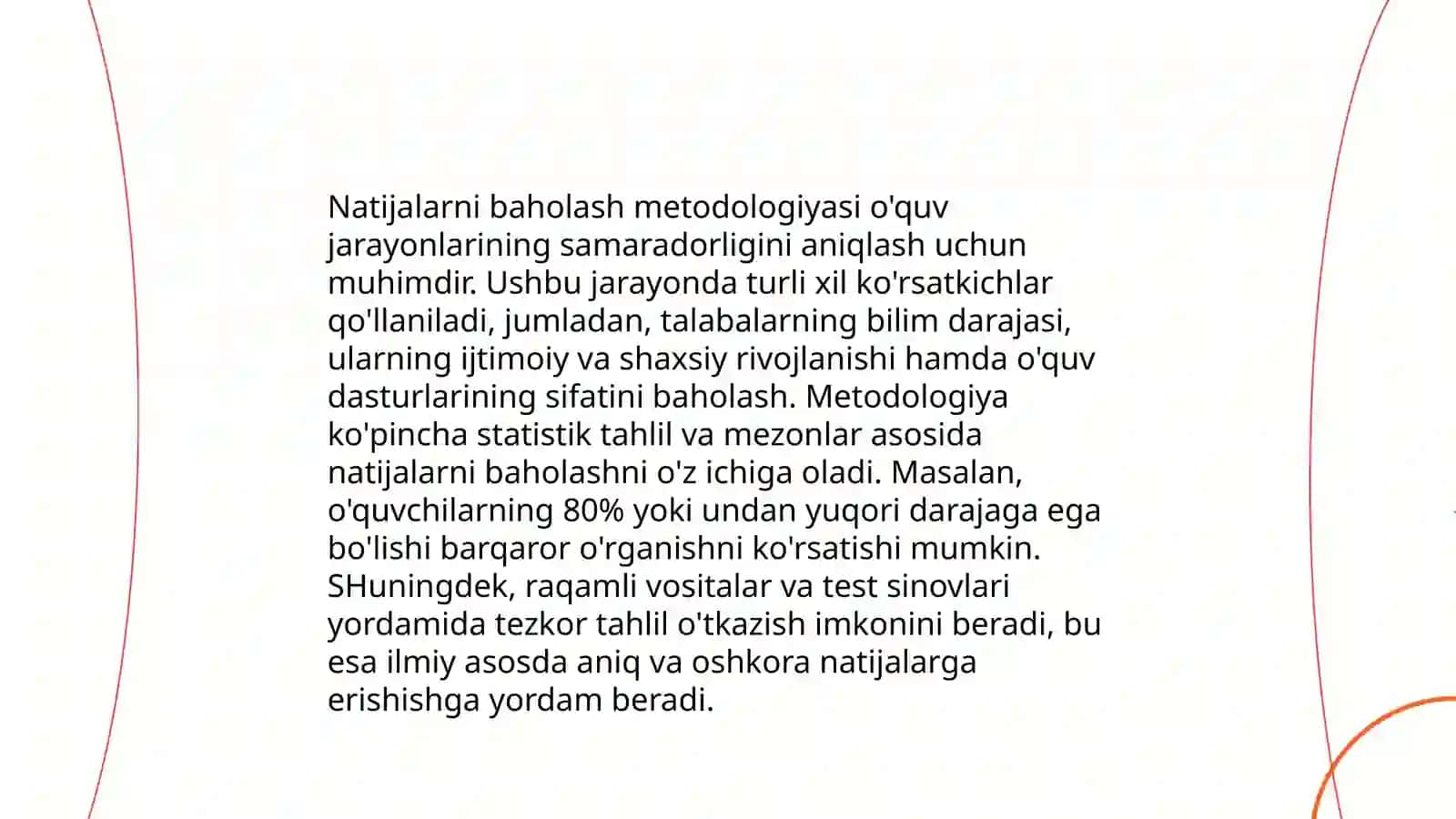 Loyihalar natijalarini monitoring qilish 4