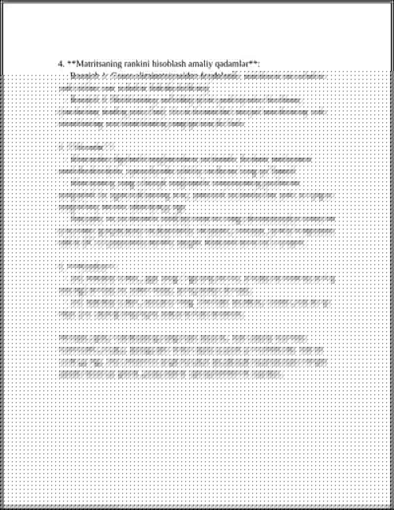 MATRITSANING RANGI 4