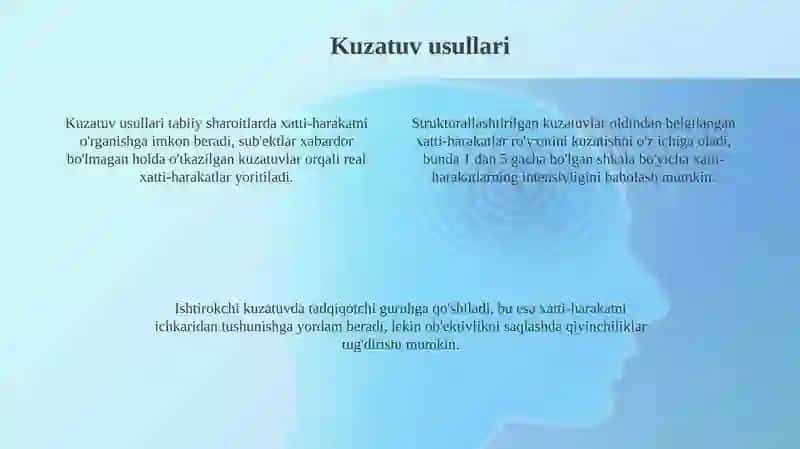 Hozirgi zamon psixologiyasining tadqiqot metodlari 4