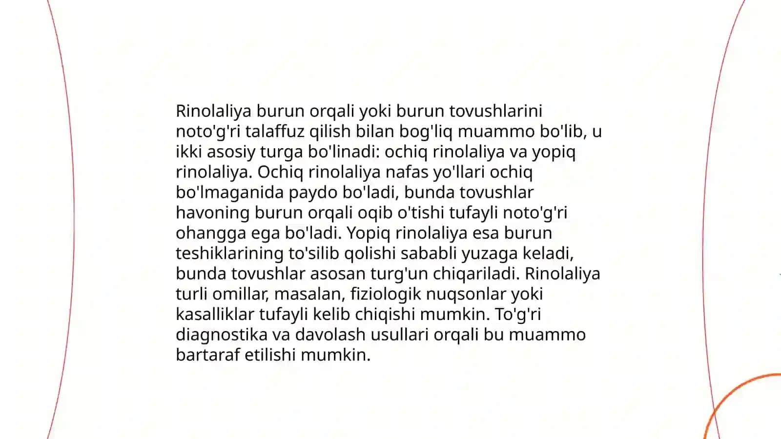 Rinolaliyani o‘rganish tarixidan qisqacha ma'lumotlar va rinolalik bolalarga ko‘rsatiladigan logopedik yordam 4