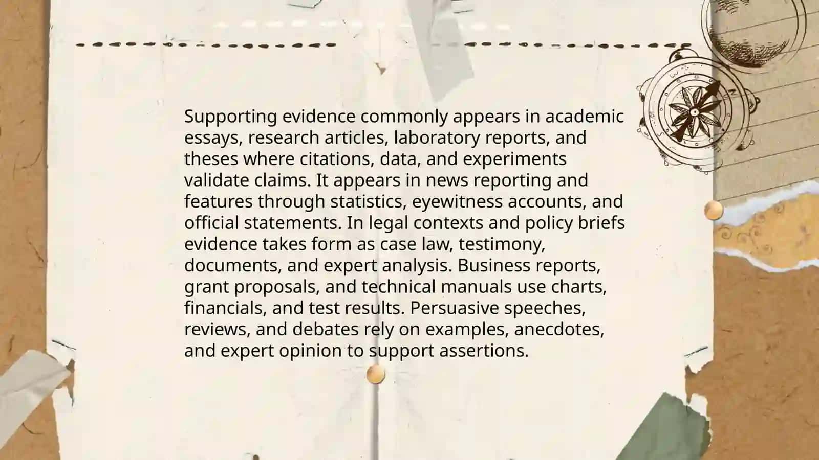 Recognizing Supporting Evidence 4