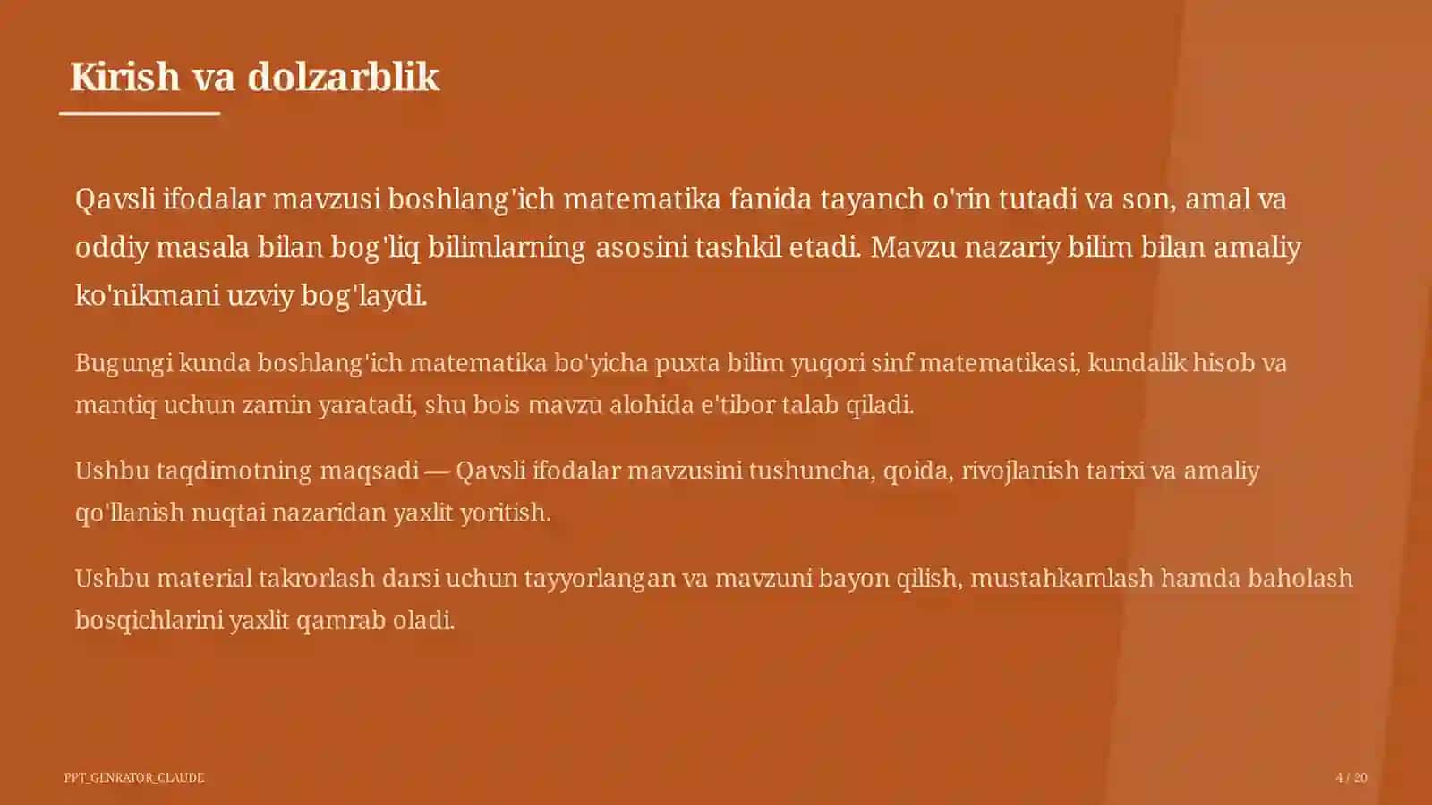 Qavsli ifodalar (2-sinf) 4