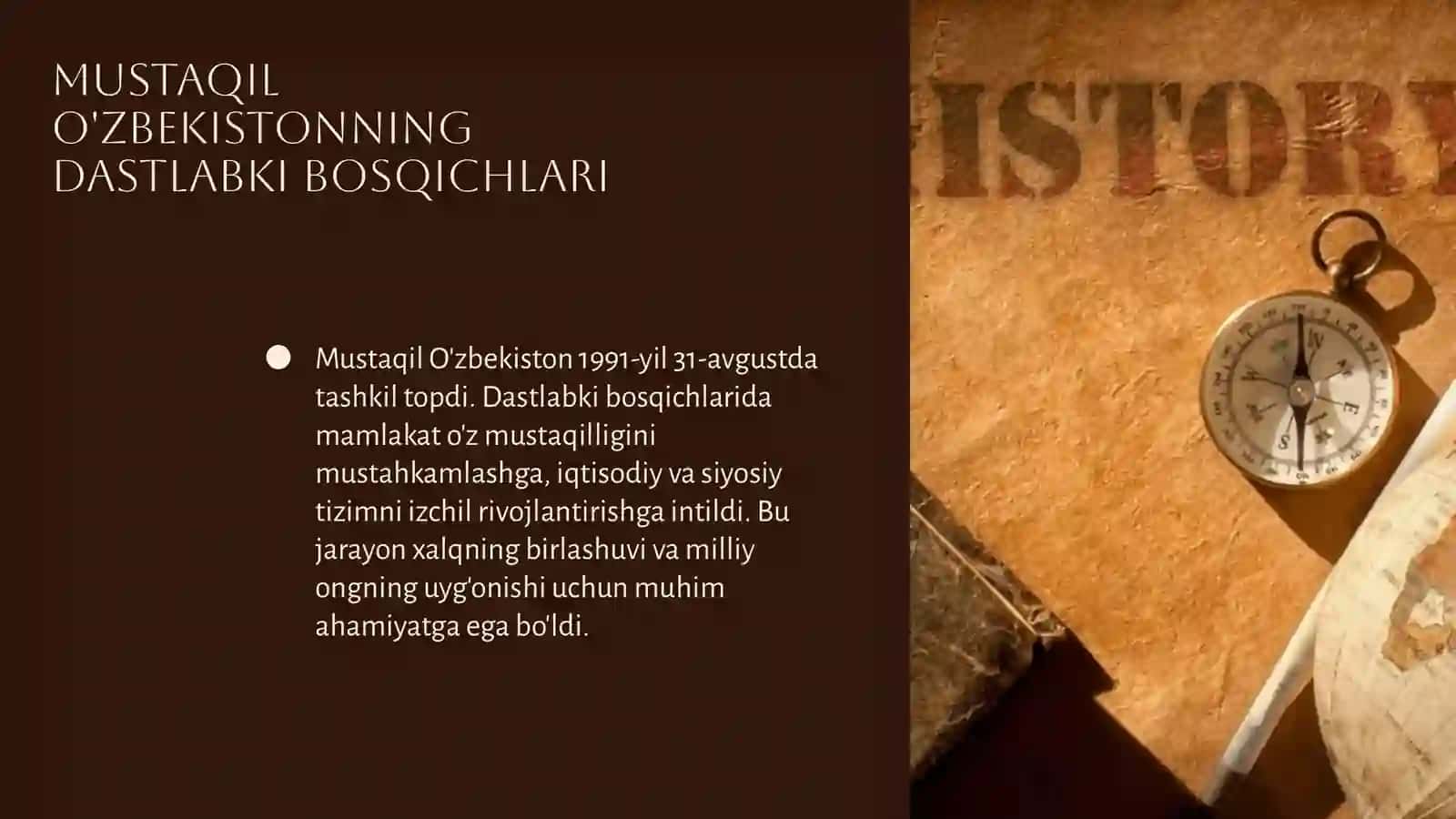 Mustaqil O'zbekistonning tashkil topishi va uning tarixiy ahamiyati 4