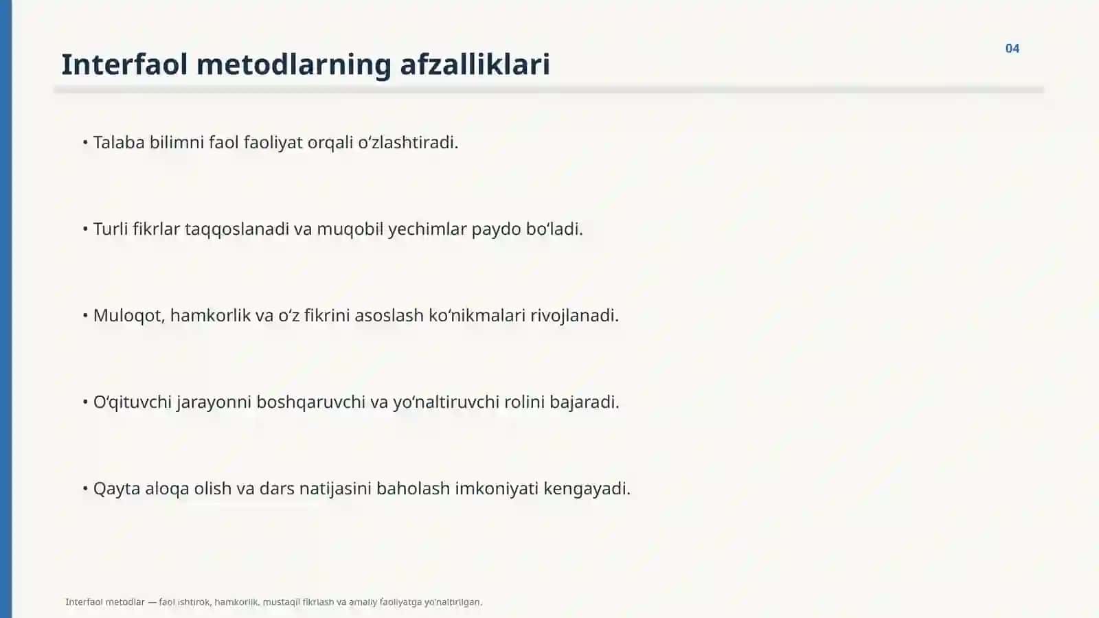 INTERFAOL METODLAR 4
