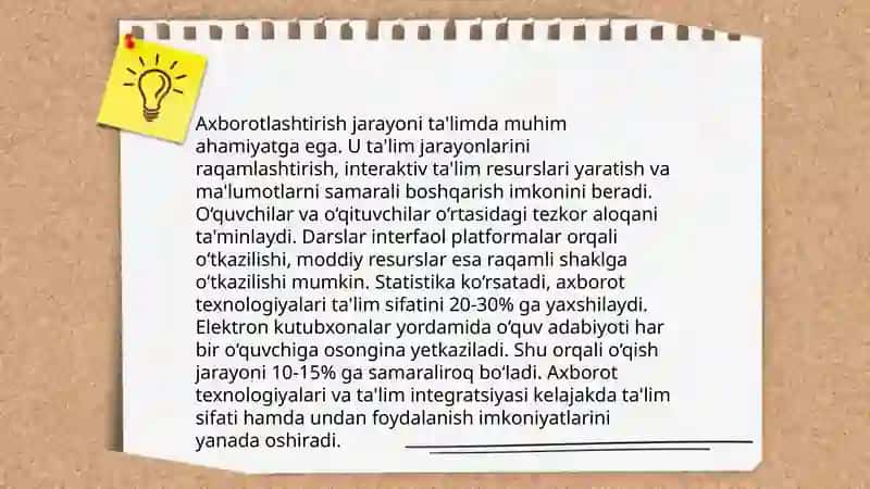 Jamiyat va ta'limni axborotlashtirish 4