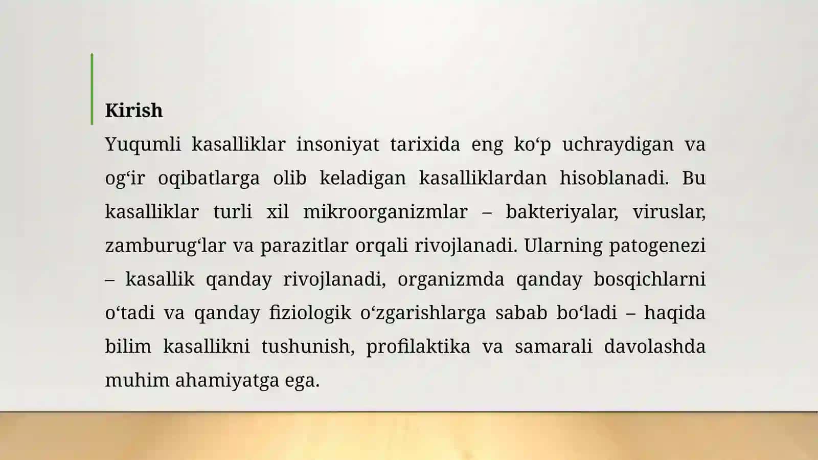Yuqumlikasalliklar patogenezi 4
