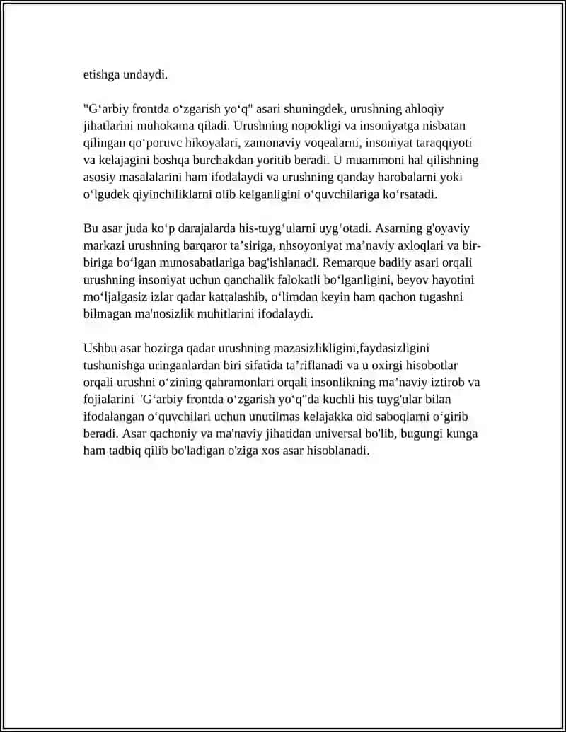 G‘arbiy frontda o‘zgarish yo‘q 4