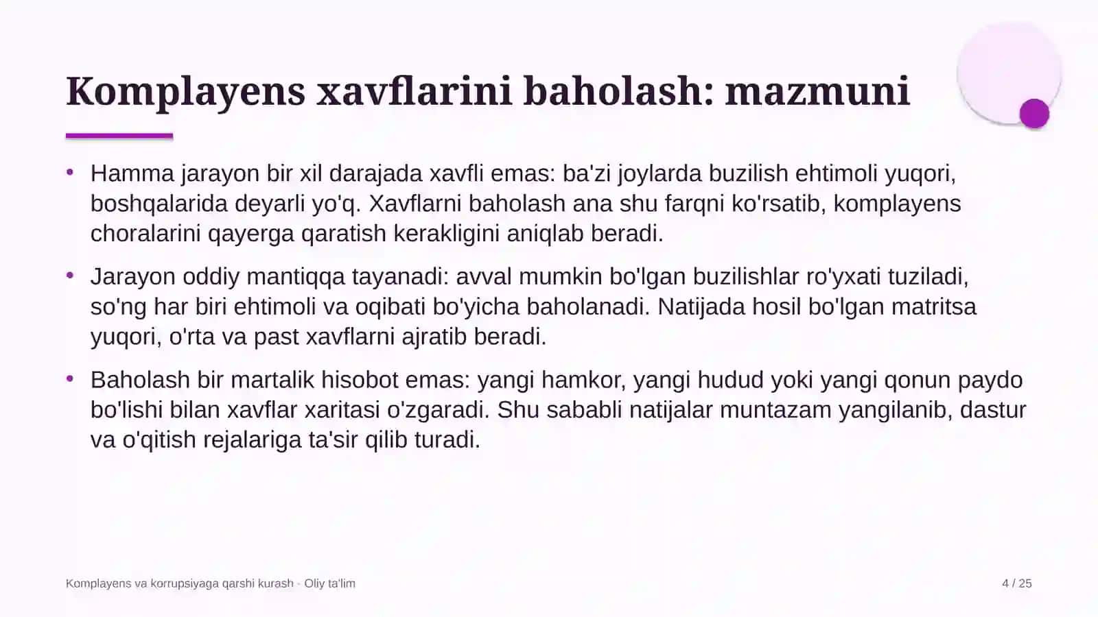 dezinfeksiya xizmatlarida komplayens xavflarini baholash 5273 4
