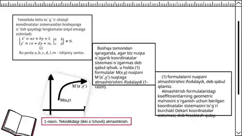 Tekislikdagi almashtirishlar 4