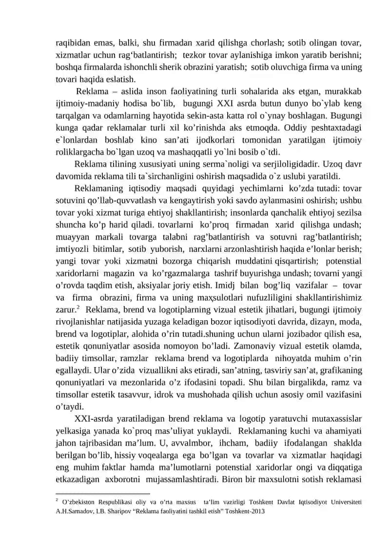 REKLAMA, LOGATIP VA BRENDLARDA ESTETIK QONUNIYATLARNING IFODALANISHI 4