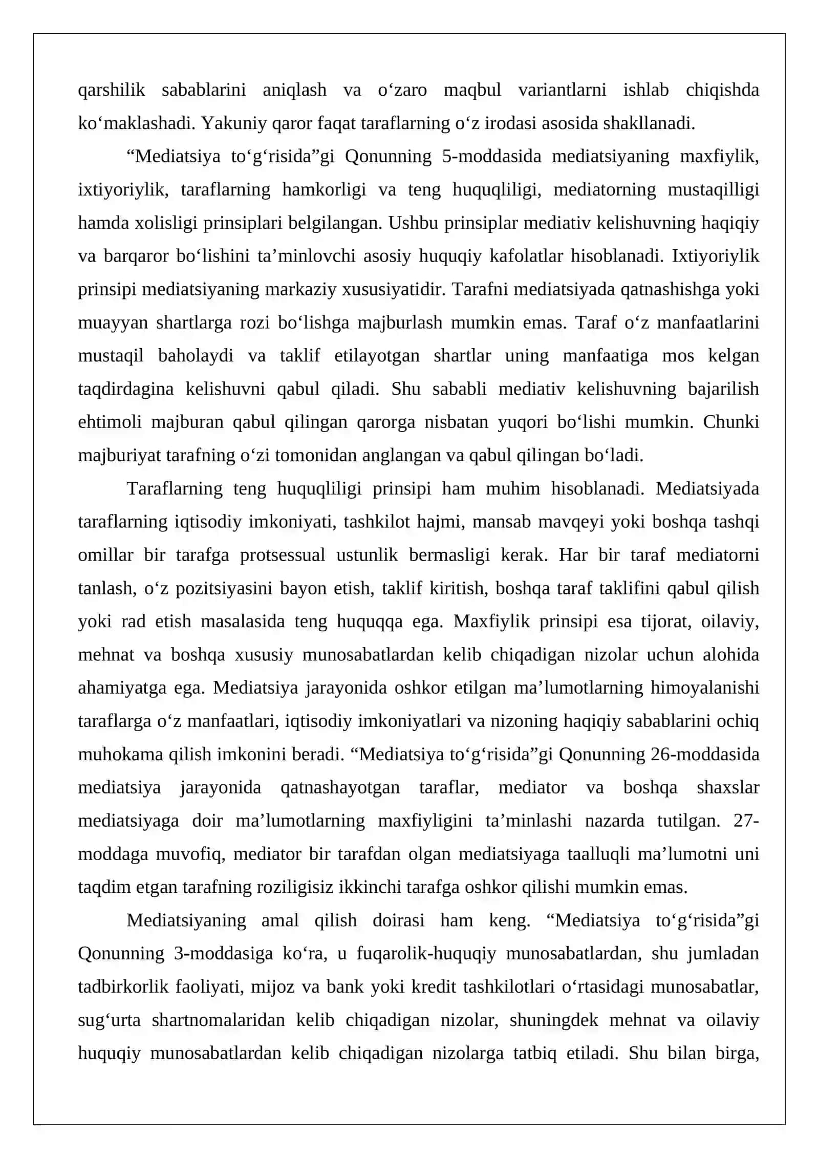 Mediativ kelishuvni majburiy ijro etish bilan bog‘liq ishlarni yuritish 4