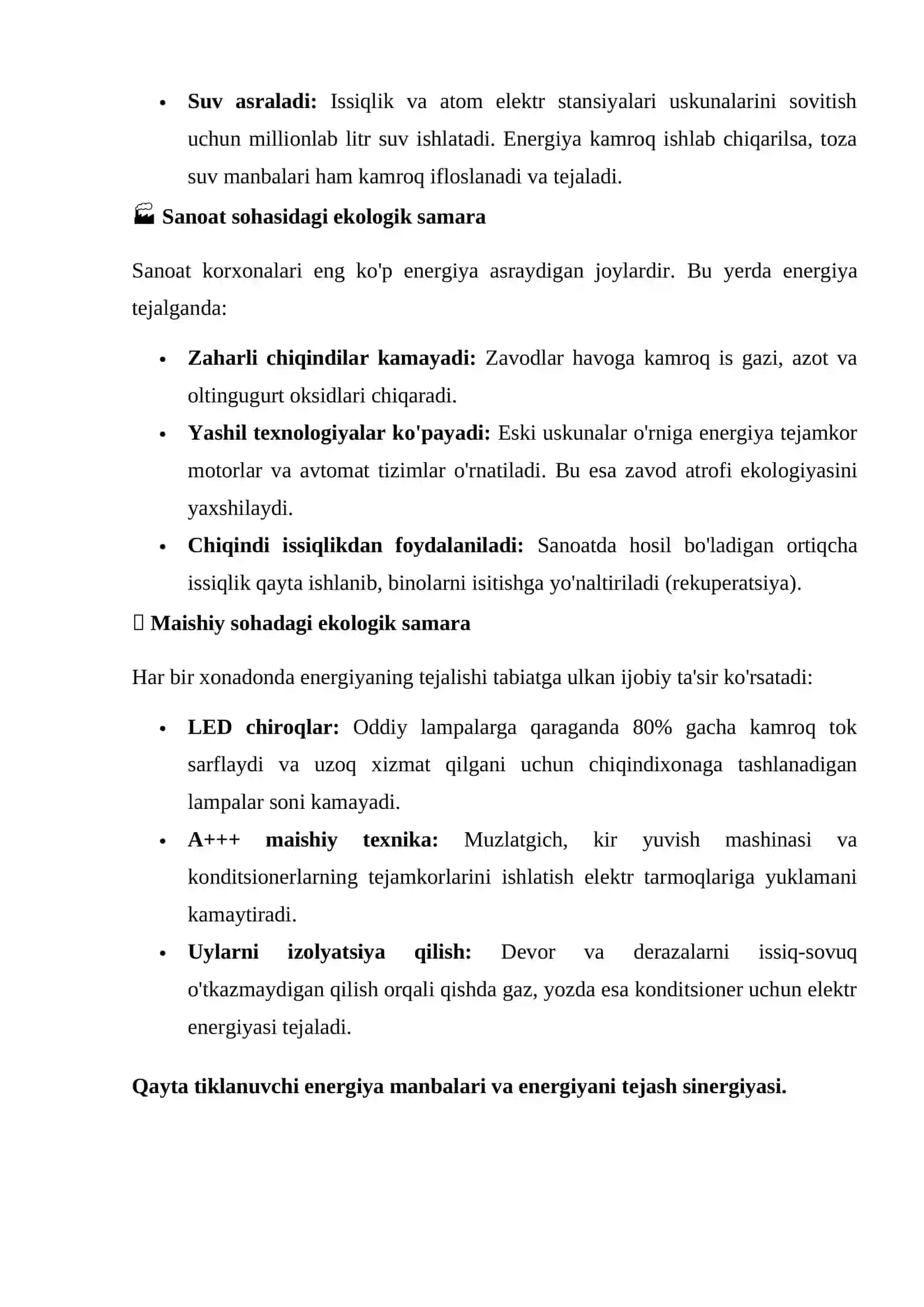 Energiyani tejash va uglerod izi tushunchalarining o'zaro bog'liqligi 4