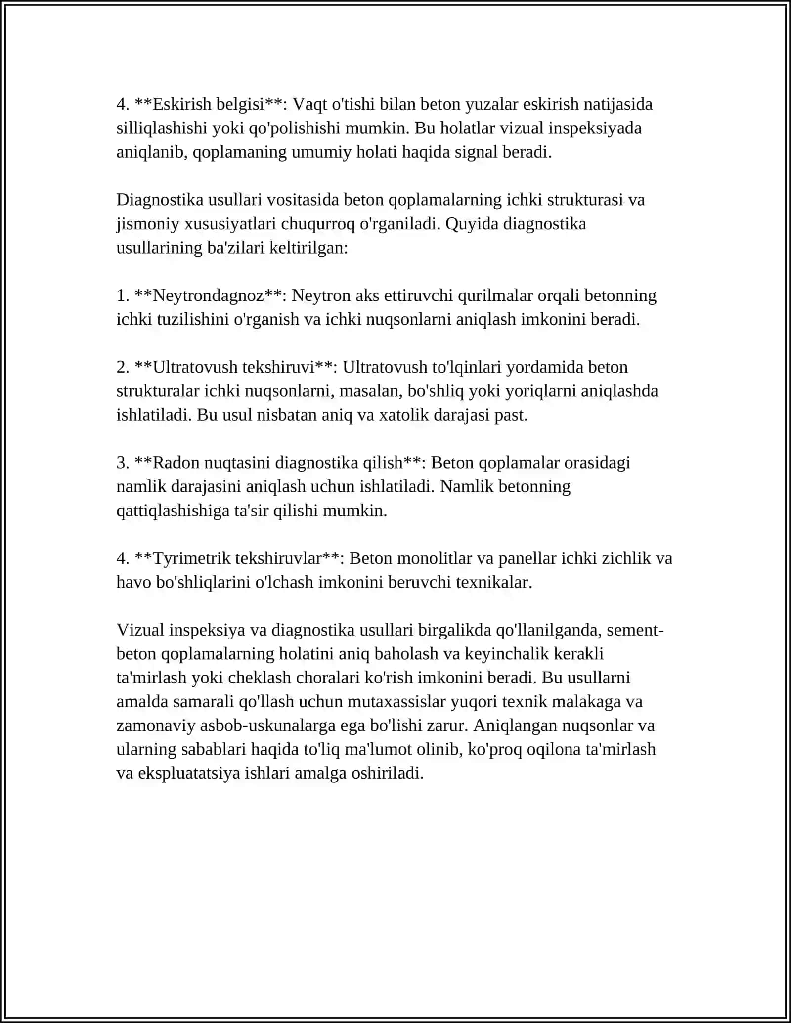 SEMENT-BETON QOPLAMALARINI TAMIRLASH USULLARI 4