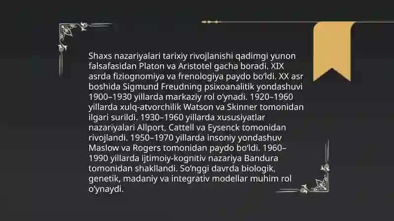 Shaxs psixologiyasi 4