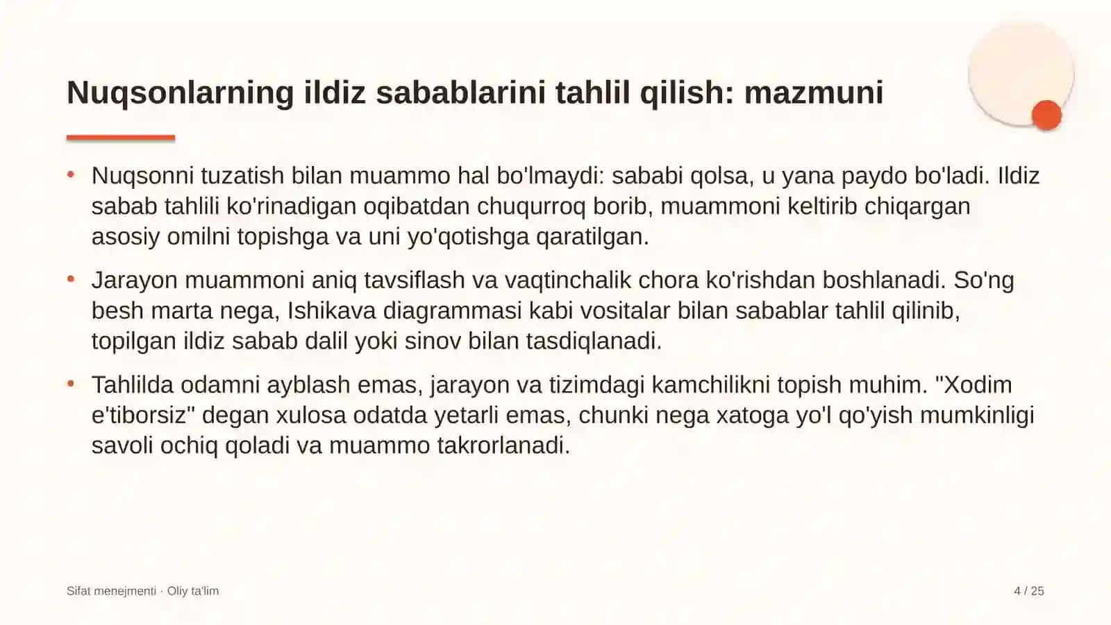 Lokomotiv depolarida nuqsonlarning ildiz sabablarini tahlil qilish 4
