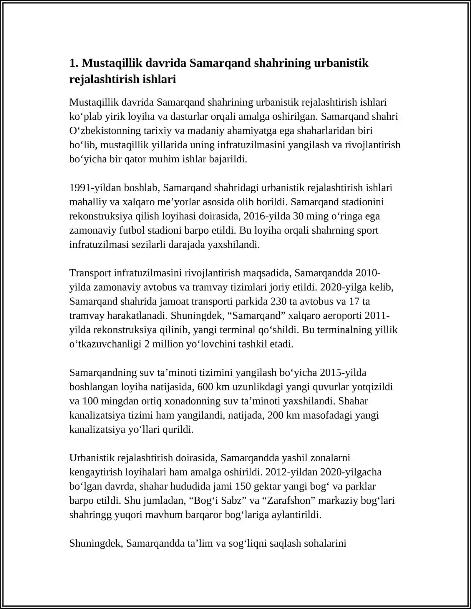 MUSTAQILLIK DAVRIDASAMARQANDDAGIBUNYODKORLIK ISHLARI 4