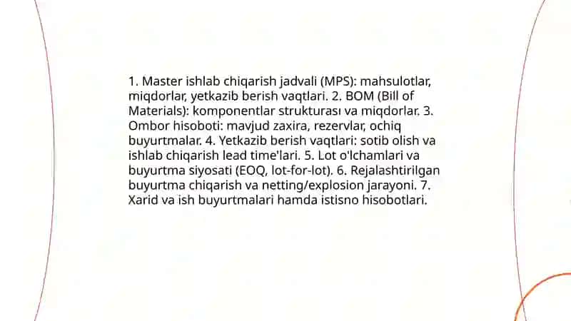 MRP tizimi 4